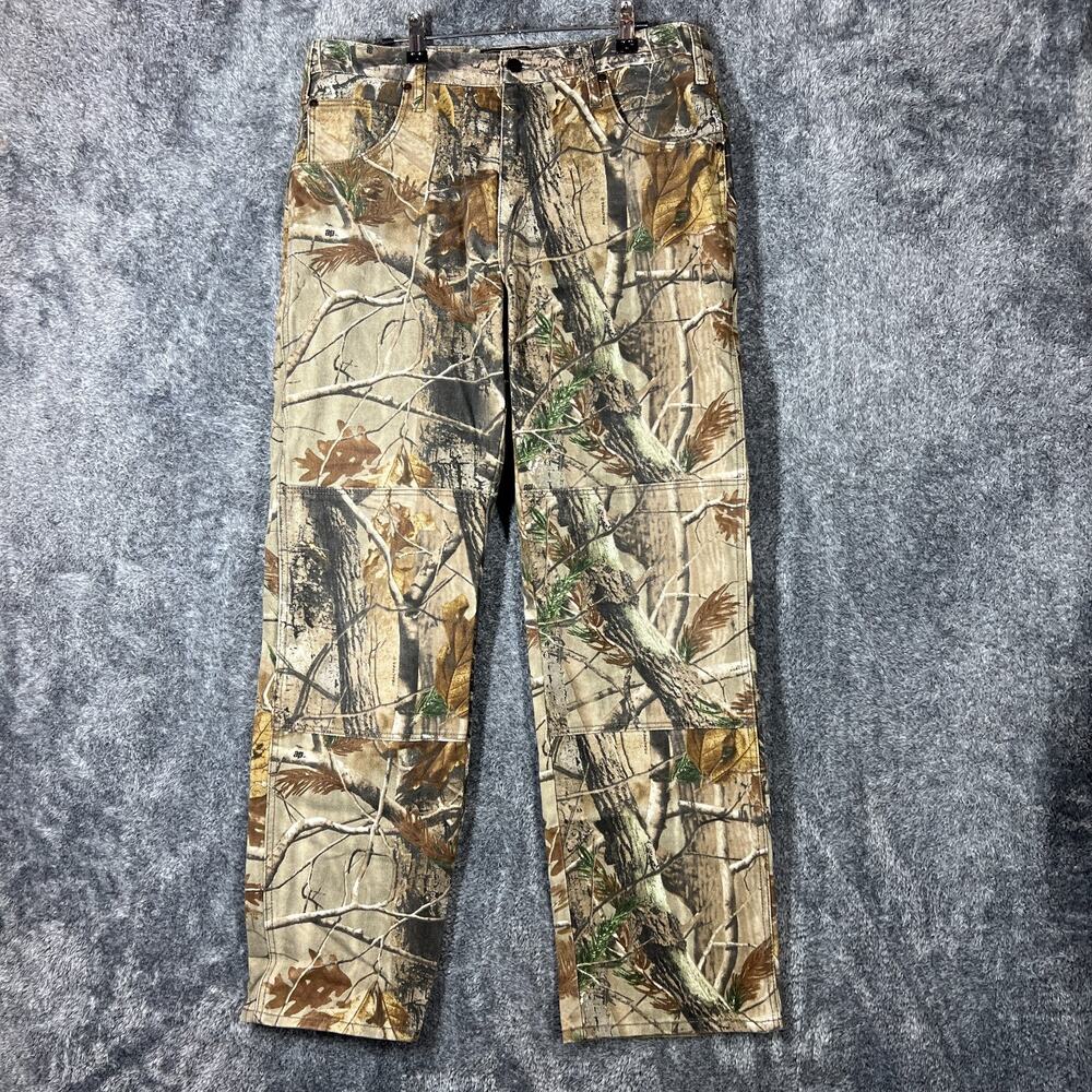 Realtree Camo Pants Mens 34x32 AP 100% Cotton Hunting Outdoors Casual